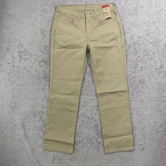 NEW Levis' Men's W32 L30 514 Straight Stretch Khaki Jeans Regular Fit - Picture 2 of 6